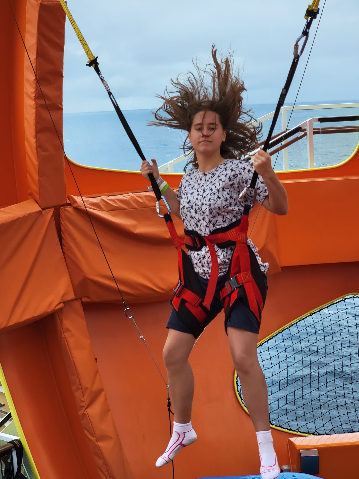 Lisa bouncing on the SkyPad