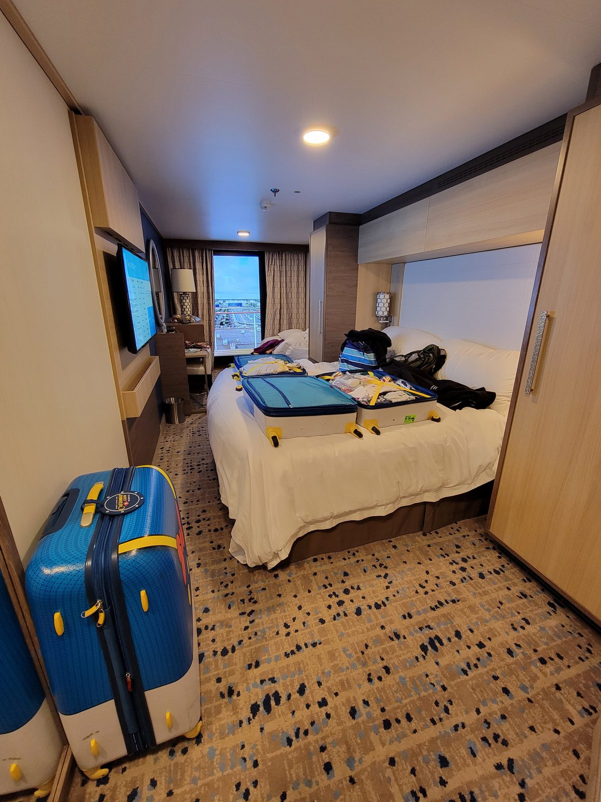 Our stateroom on the last morning