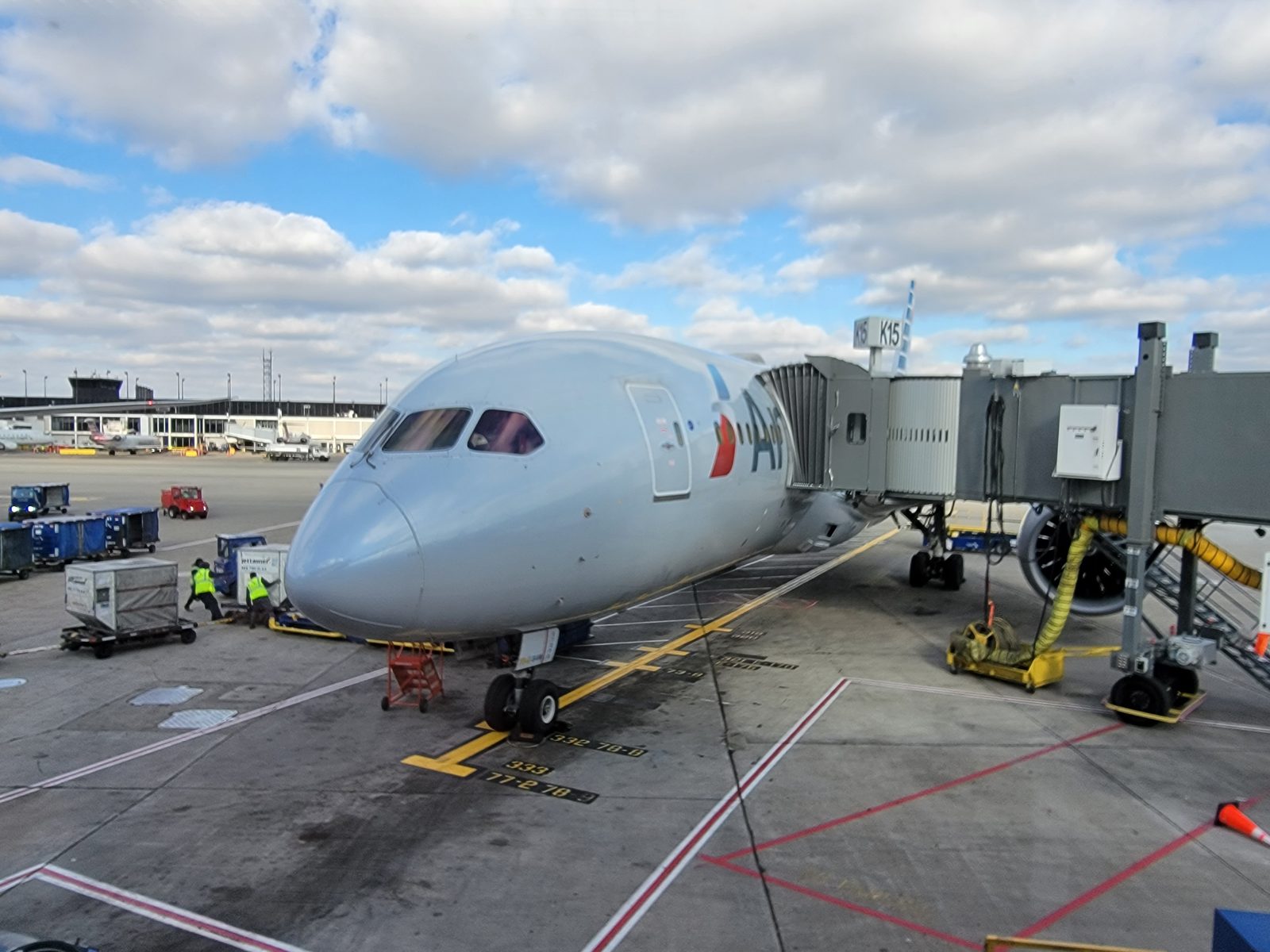 Boarding our flight to Miami