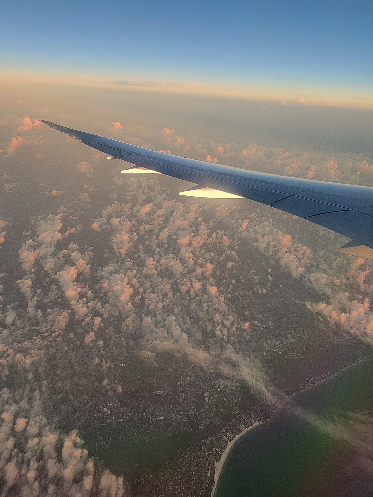 Watching the Florida coast come into view