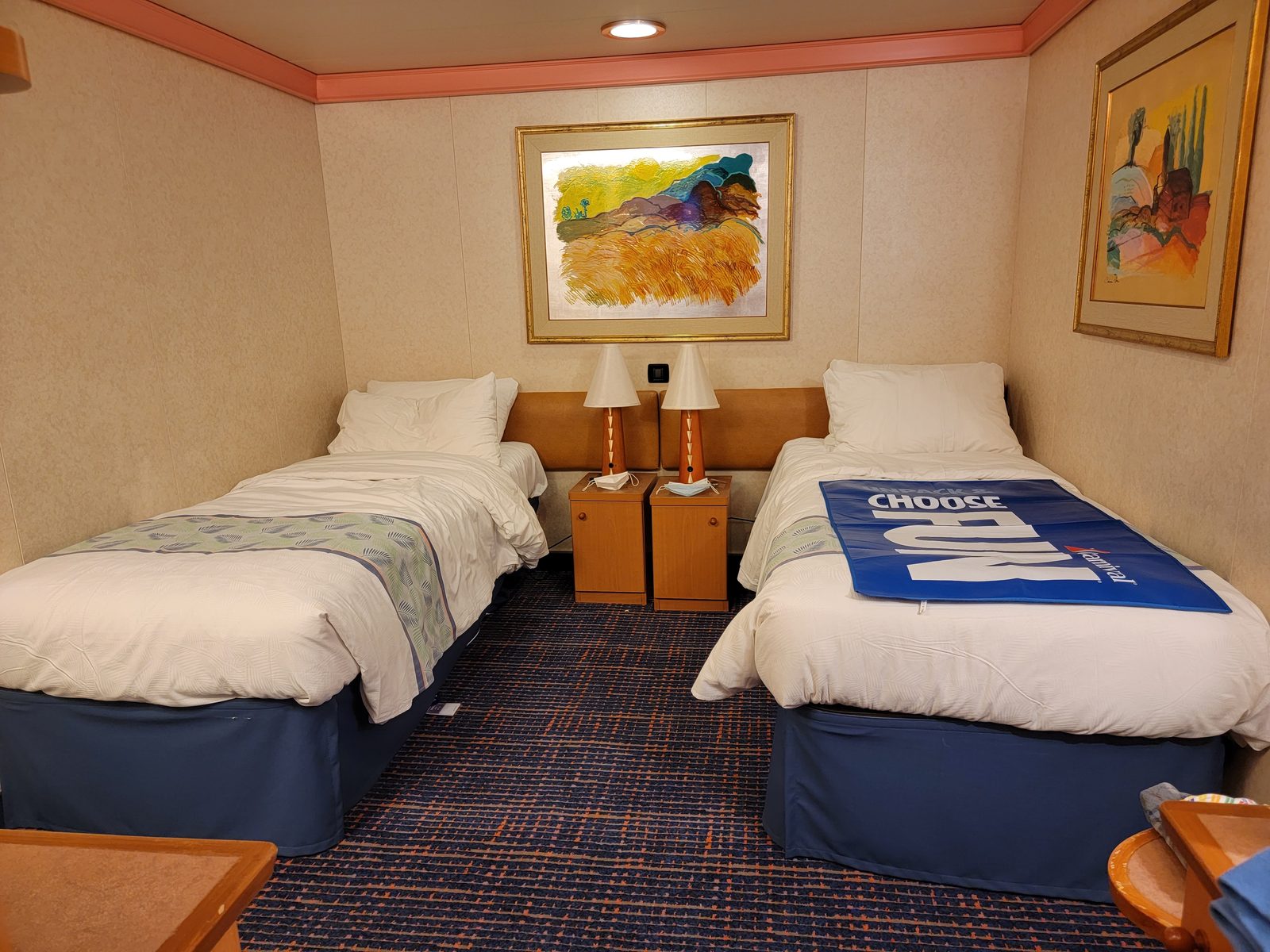 One of our two staterooms on the Conquest