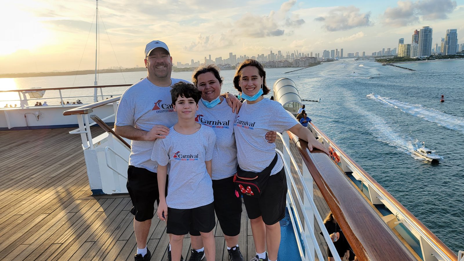 The four of us as Miami slips away