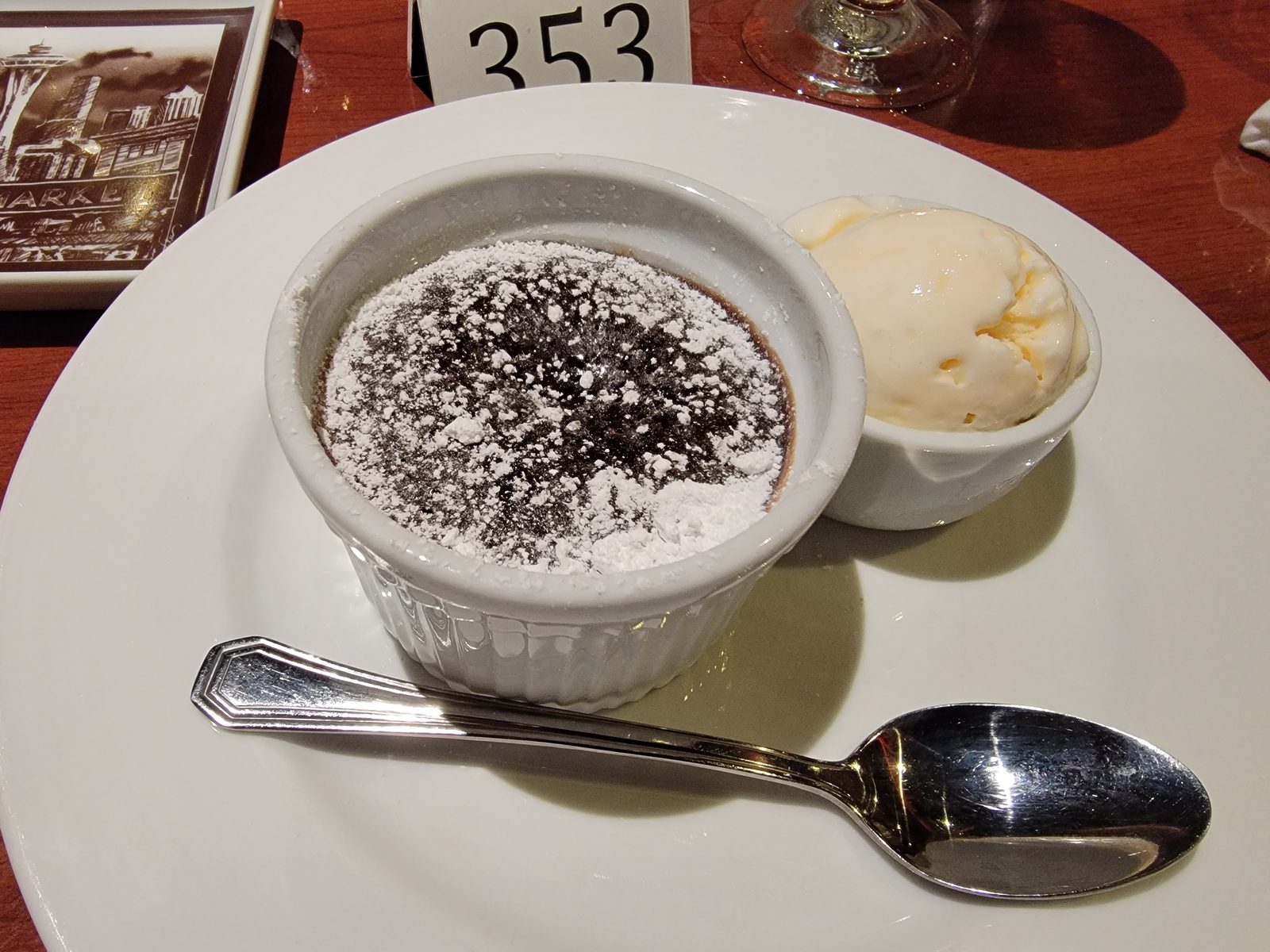Creme brulee for dessert tonight