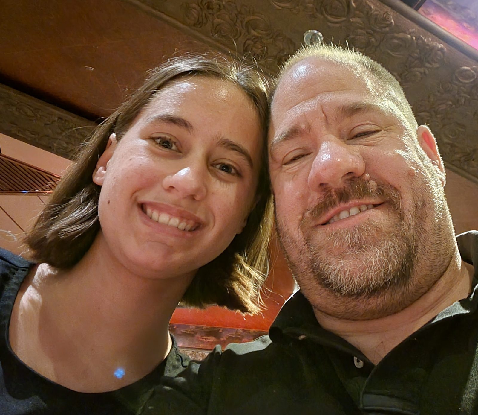 Lisa and me at dinner