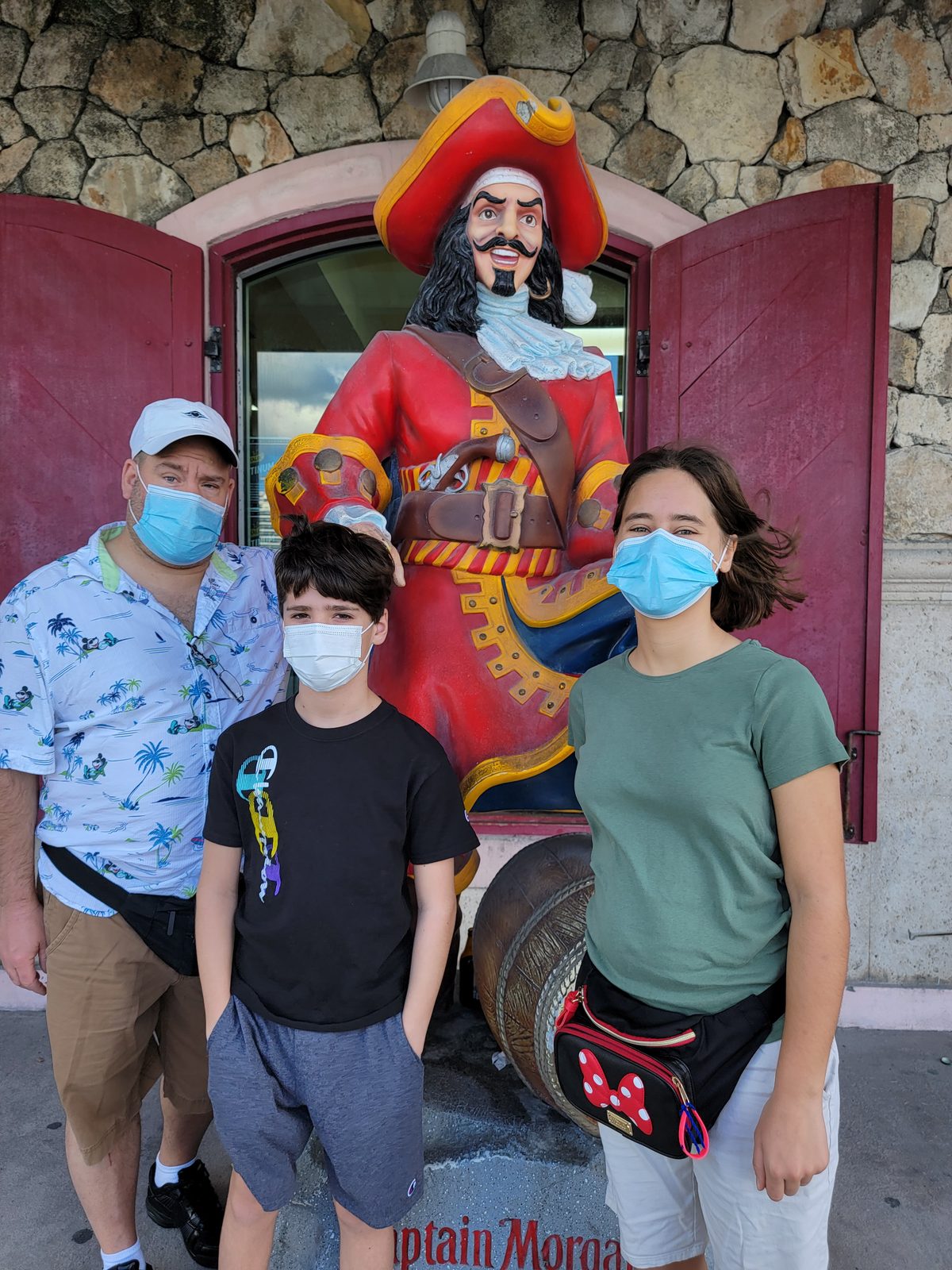 The three of us with Captain Morgan