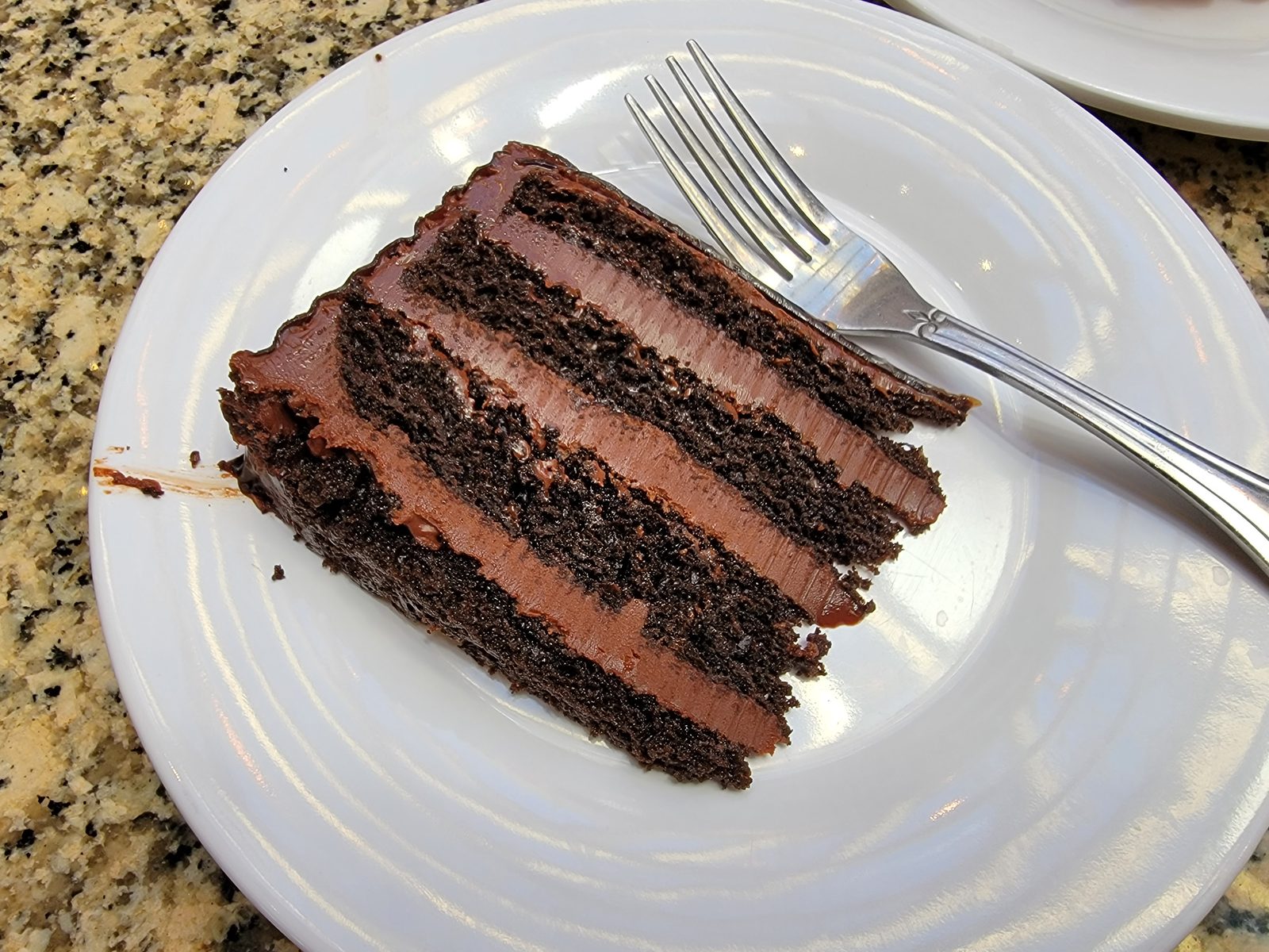 Chocolate cake at the dessert extravaganza