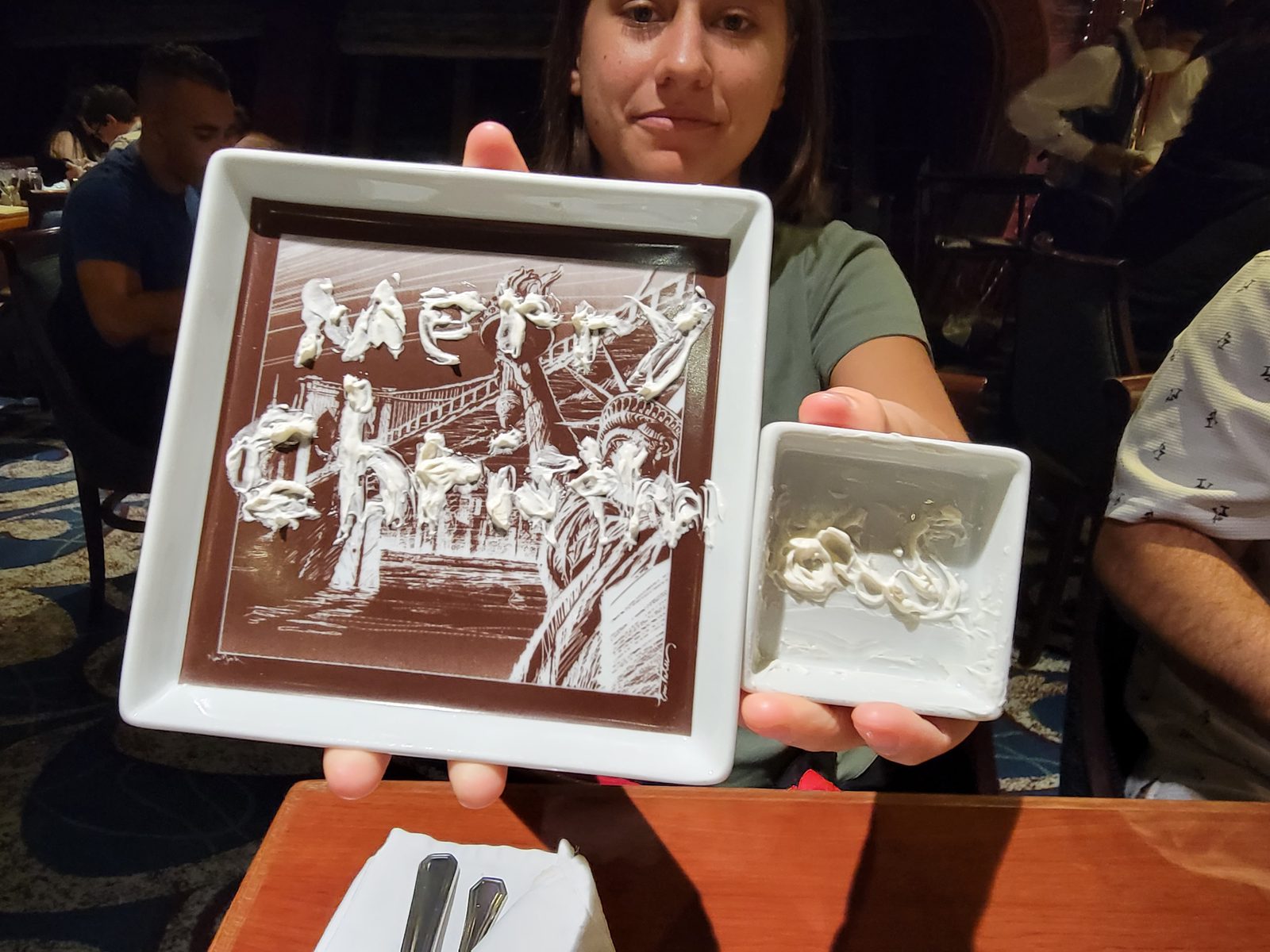 Lisa's Merry Christmas chocolate plate