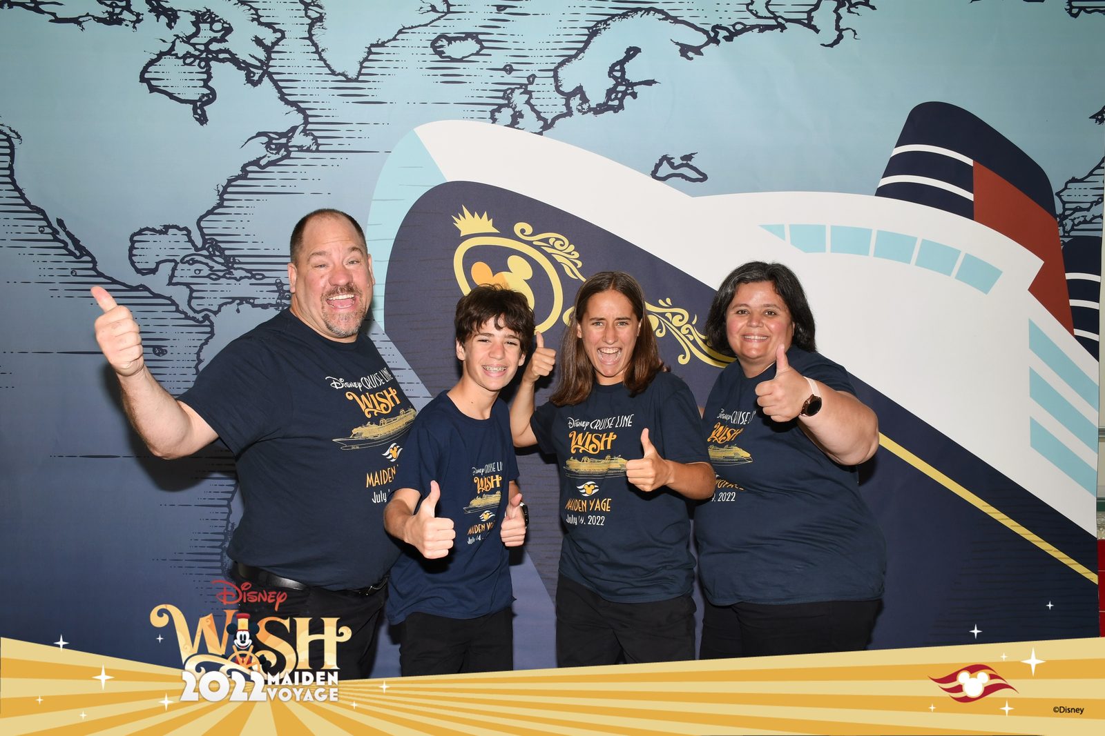 Kathy, Lisa, Thomas and me before boarding the Wish