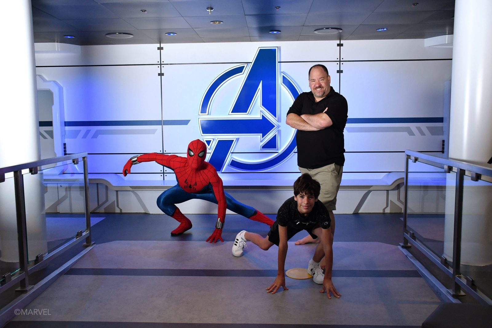 Thomas and me with Spider-Man
