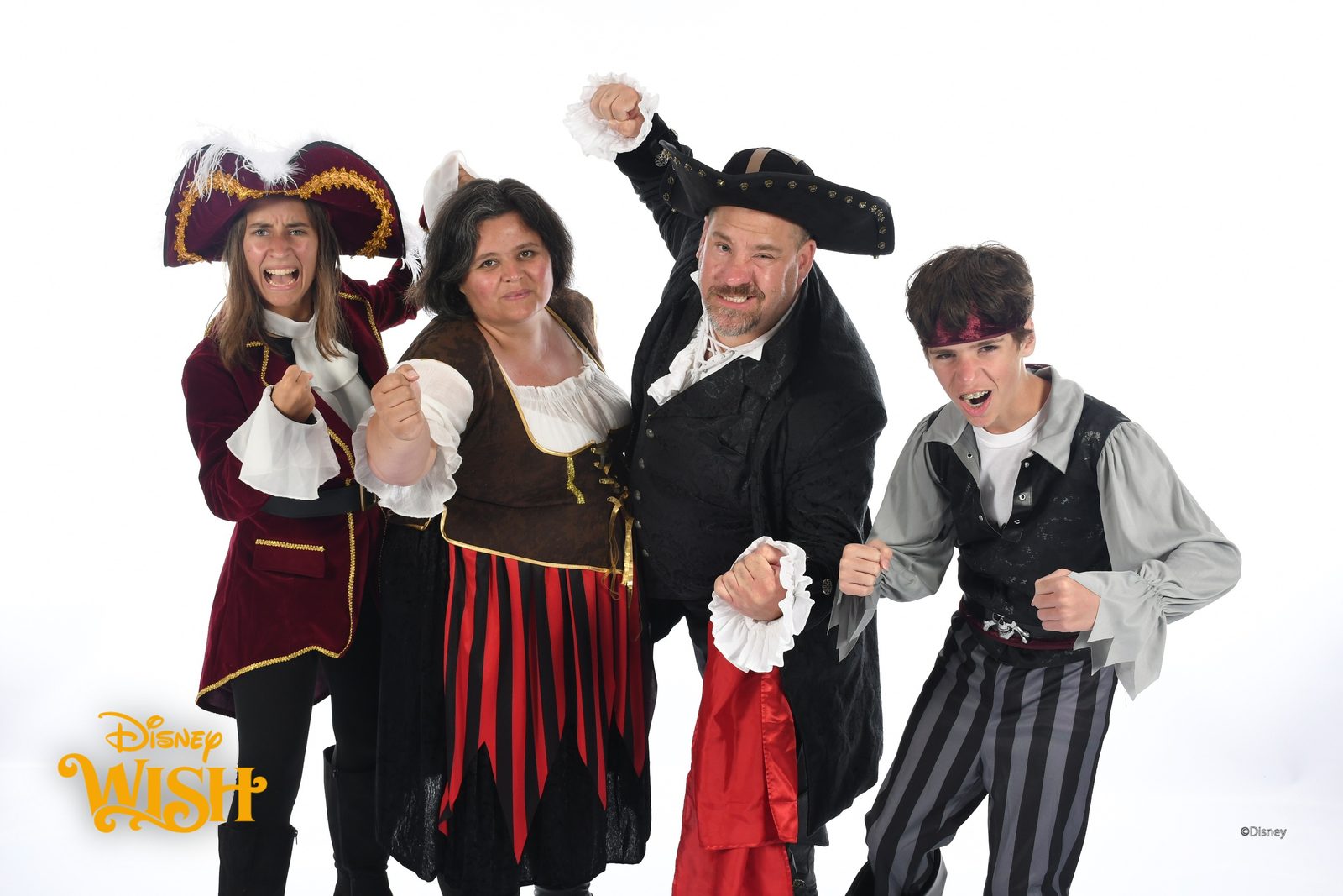All four of us in our pirate gear