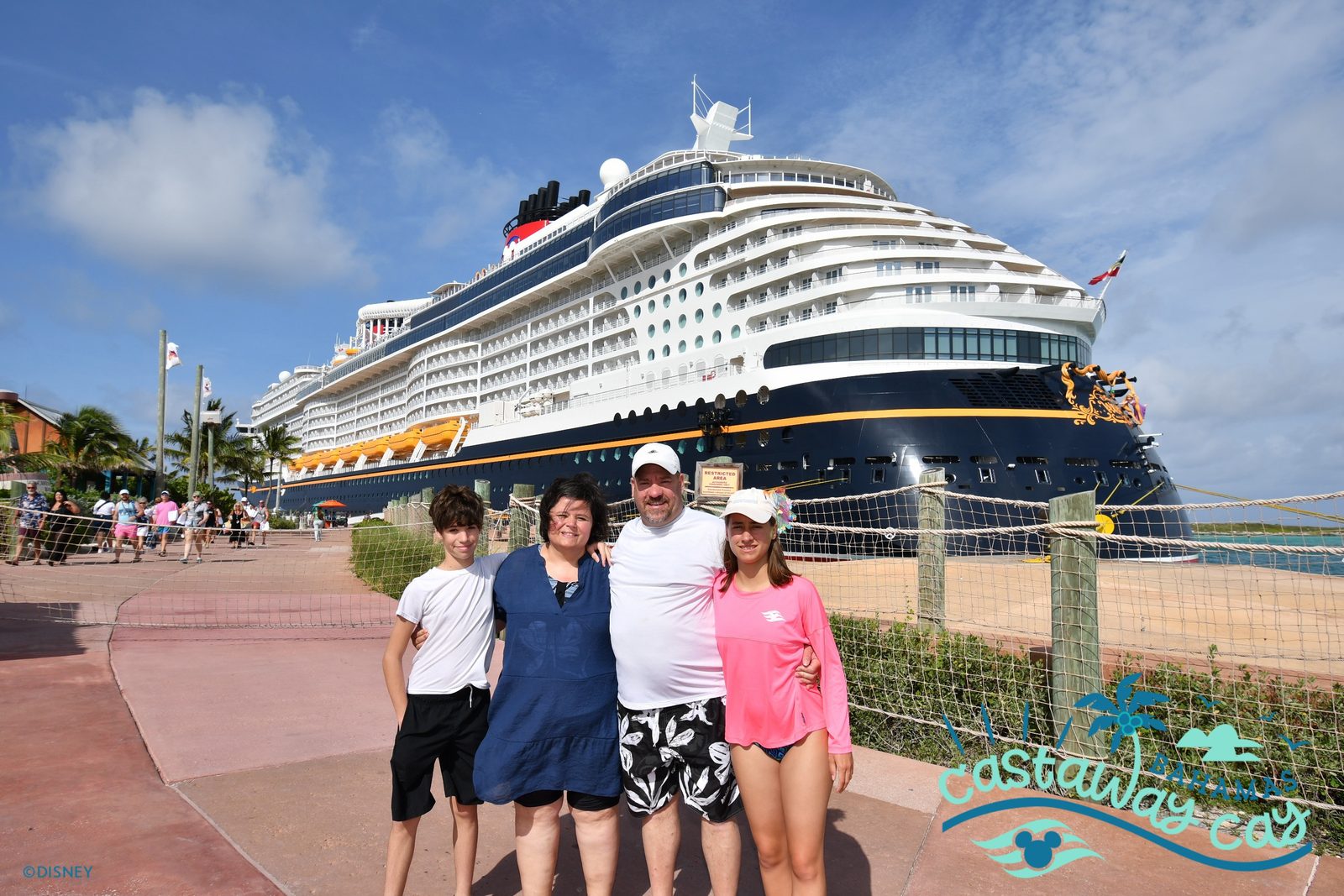 The four of us with the Wish behind us