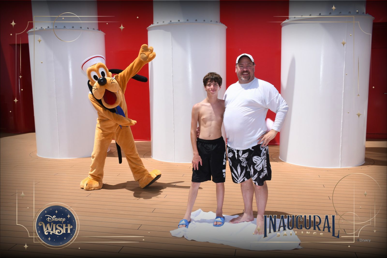 Thomas and me with Pluto on deck