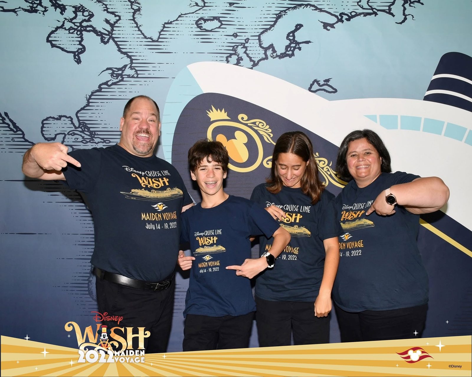 The Disney Wish's maiden voyage