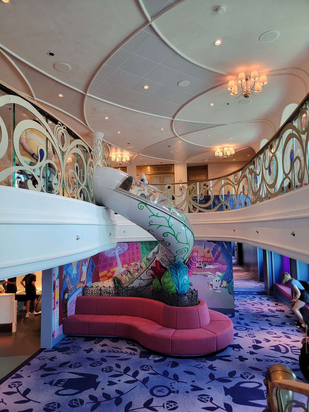 One of the kids' spaces on the Disney Wish