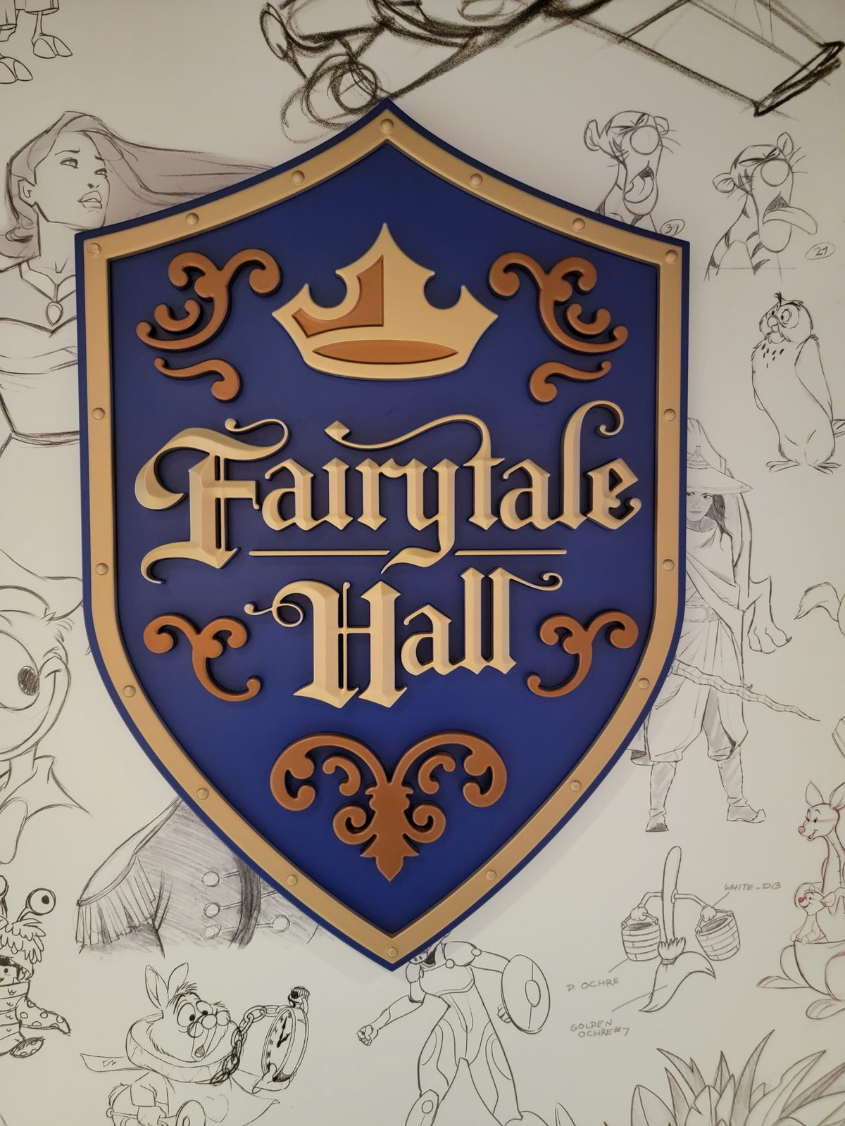 The Fairytale Hall sign on the Wish