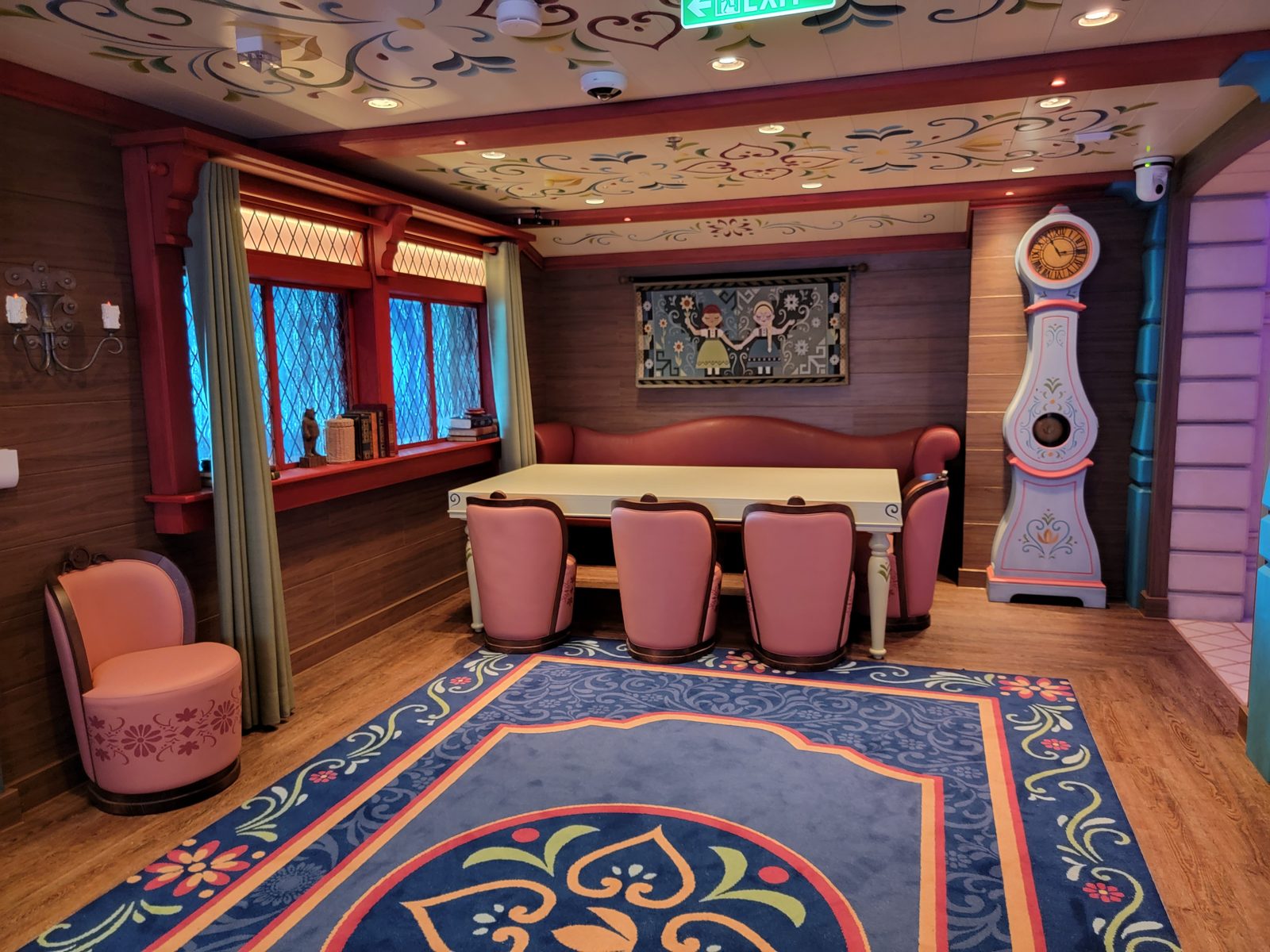 A themed room in the kids' club on the Wish
