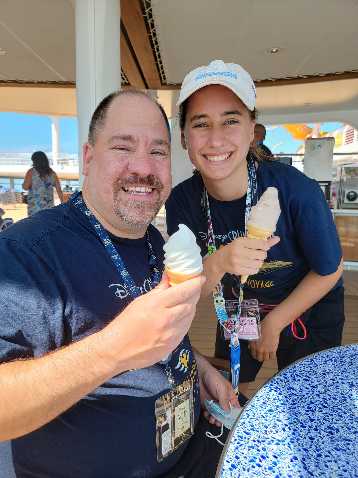 Ice cream cones with Lisa at Sweet Minnie's