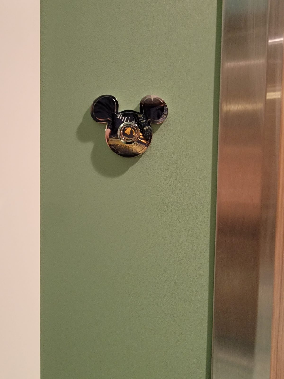 The Mickey doorbell outside our stateroom