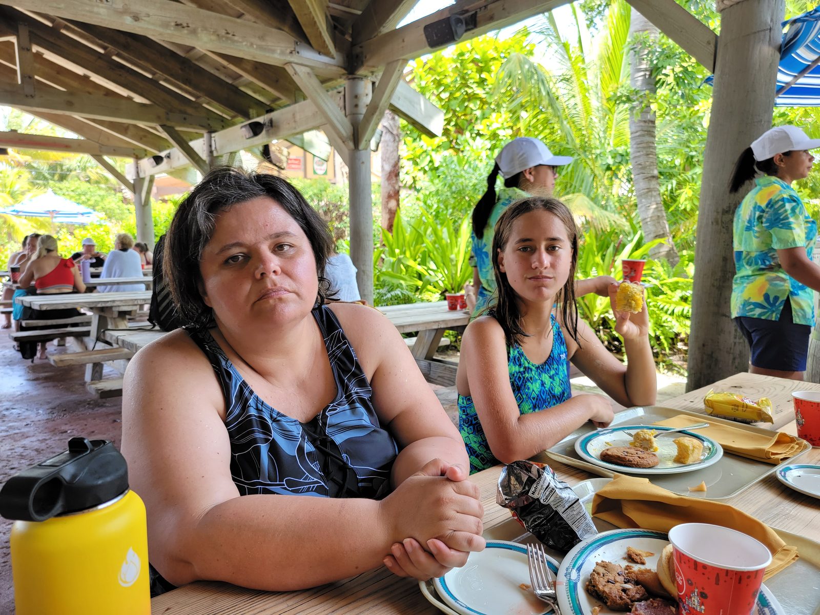 Lunch break on Castaway Cay