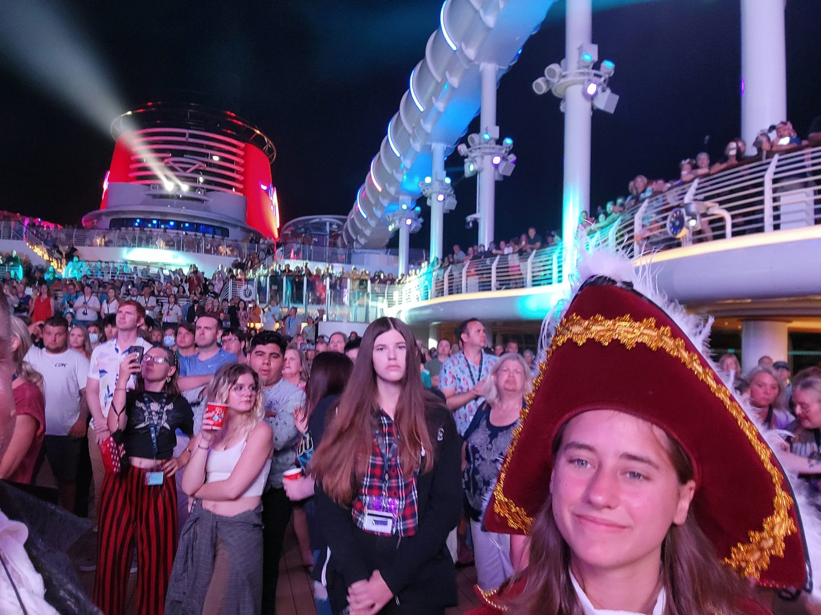 Lisa at the Pirate Night deck party