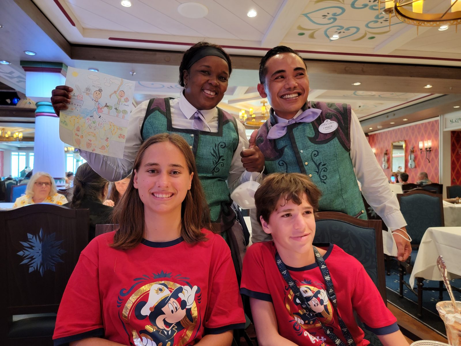 Dinner with our wonderful serving team