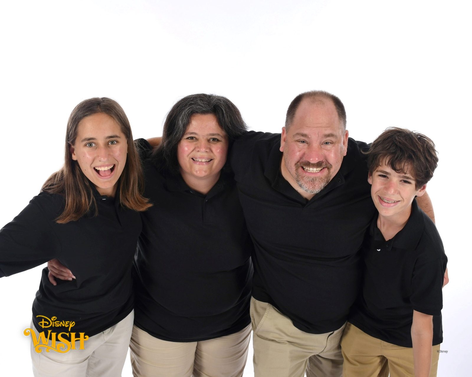 The four of us arm in arm on the Wish