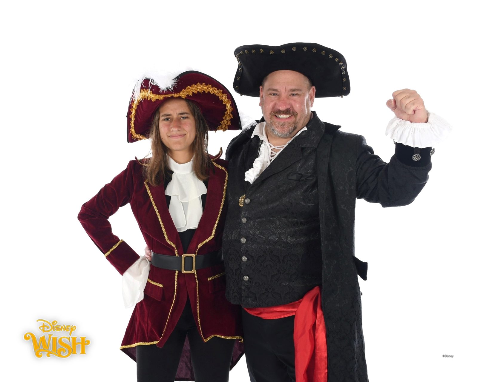 Lisa and Michael in pirate costume on Pirate Night