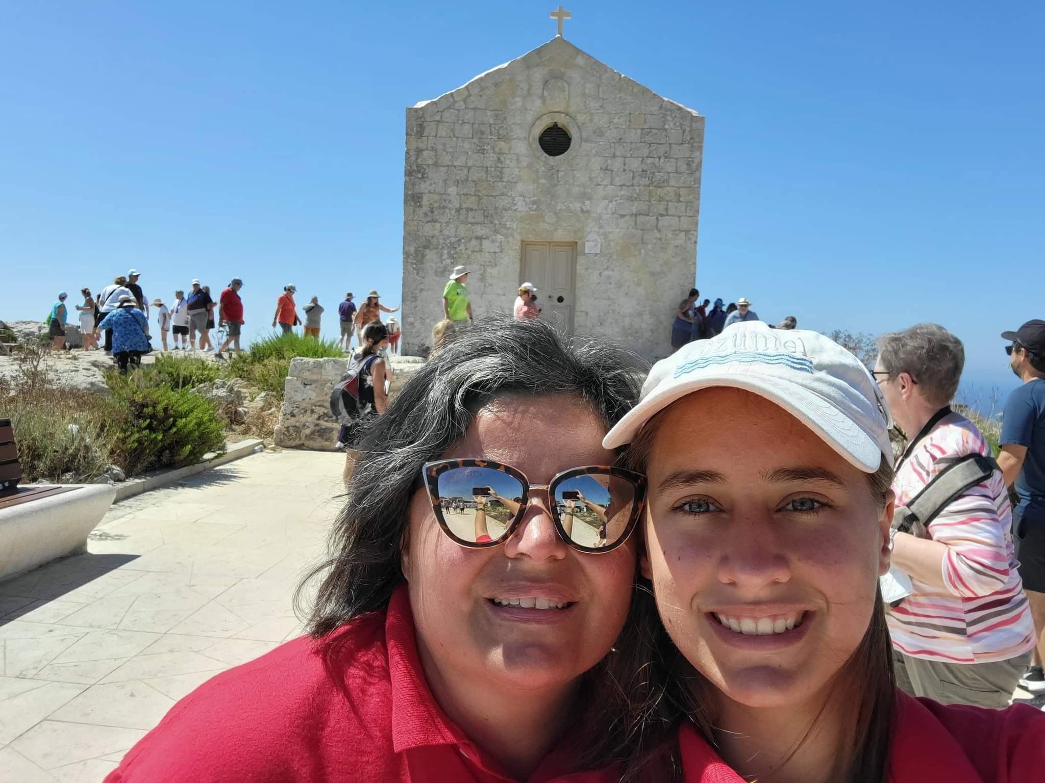 Kathy and Lisa at Dingli Cliffs