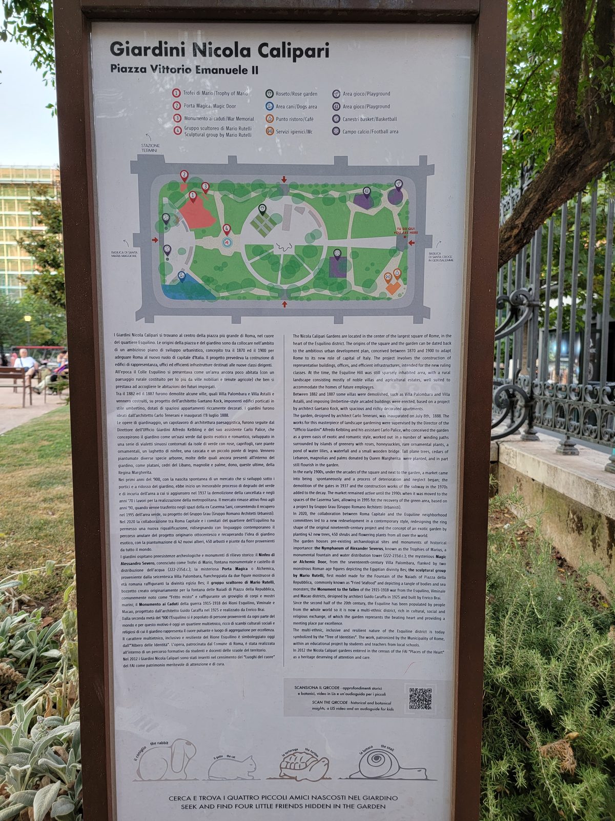 Sign for Giardini Nicola Calipari
