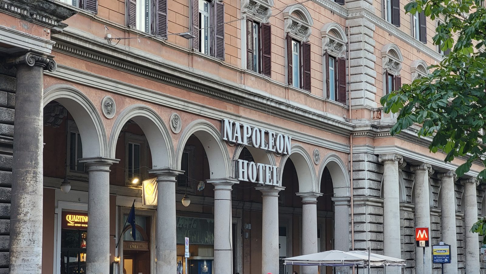 The Hotel Napoleon on our evening walk