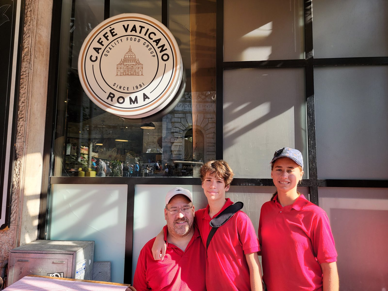 Outside Caffe Vaticano