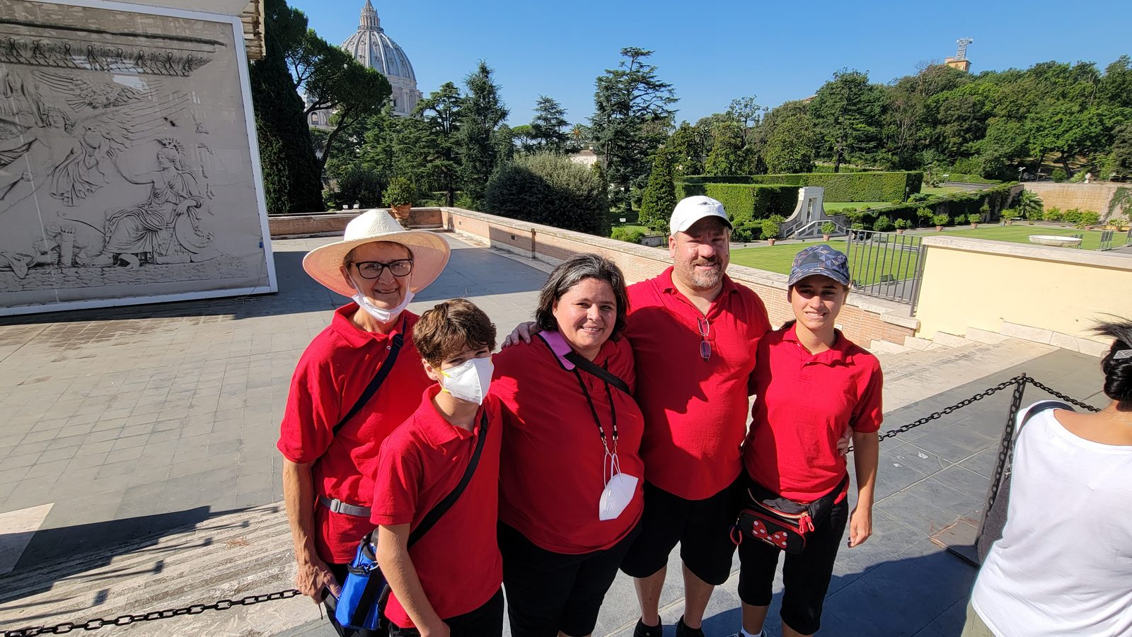 All five of us at the Vatican Museums