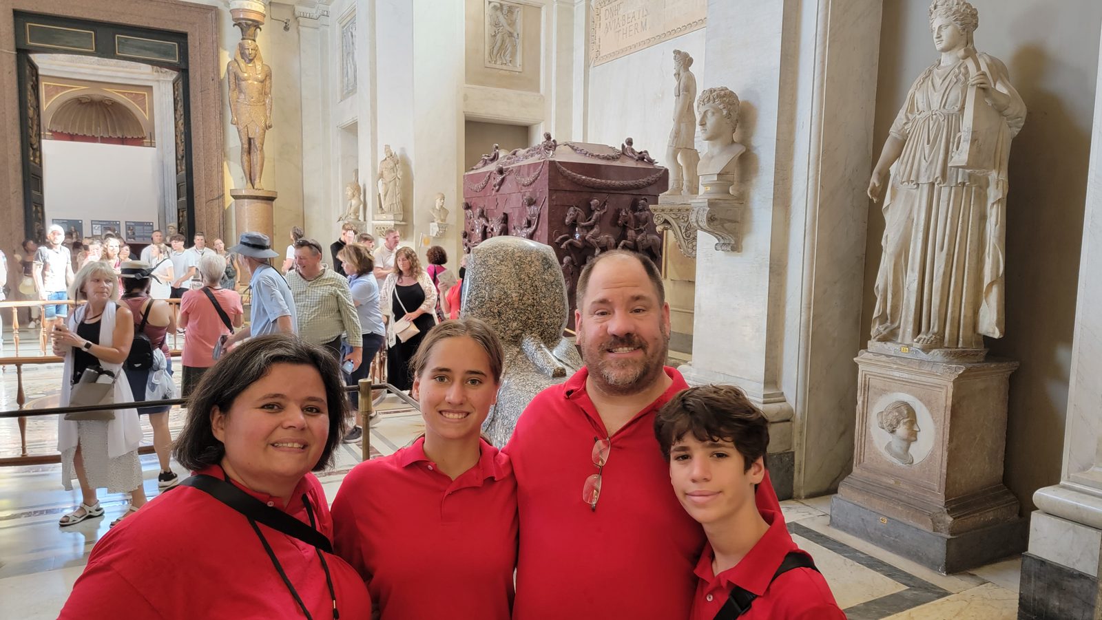 The four of us in the Vatican Museums