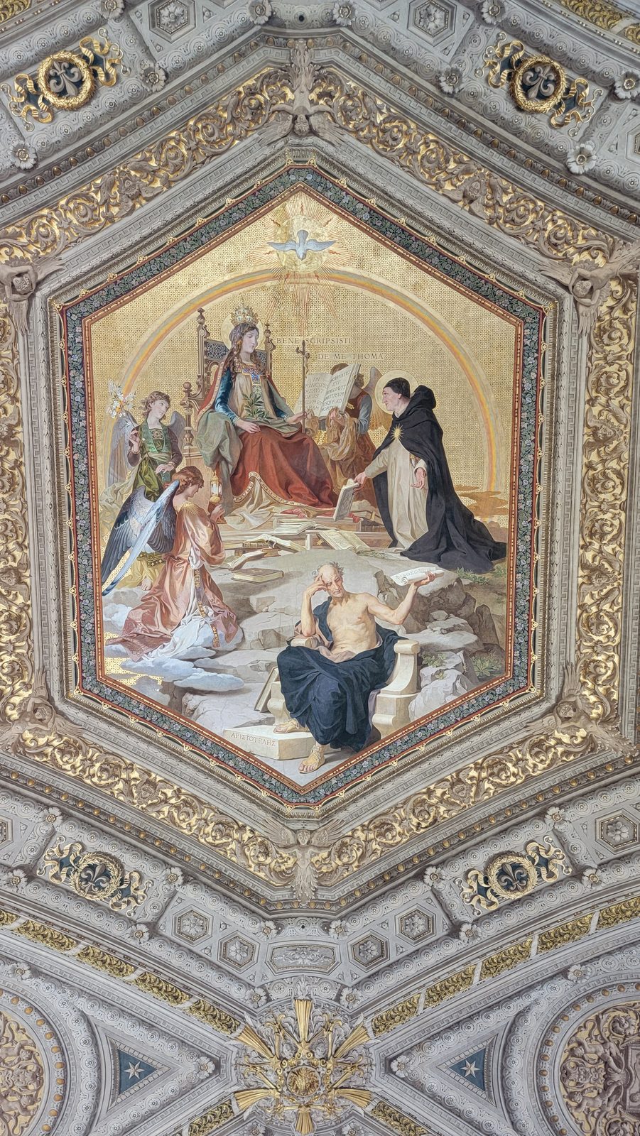 A painted ceiling in the Vatican Museums