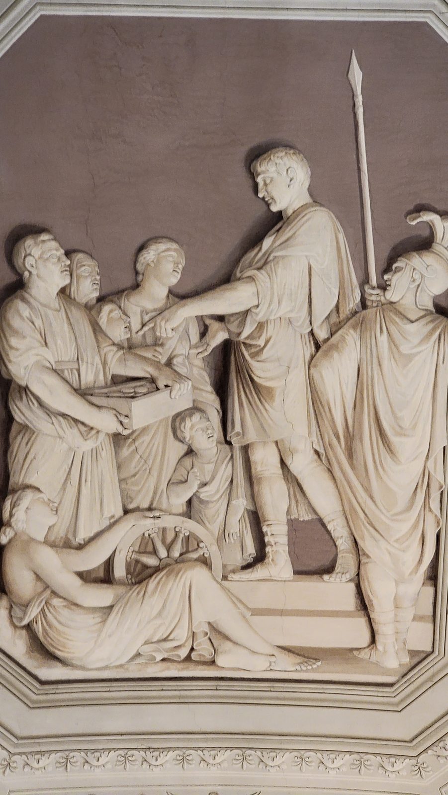A marble relief in the Vatican Museums