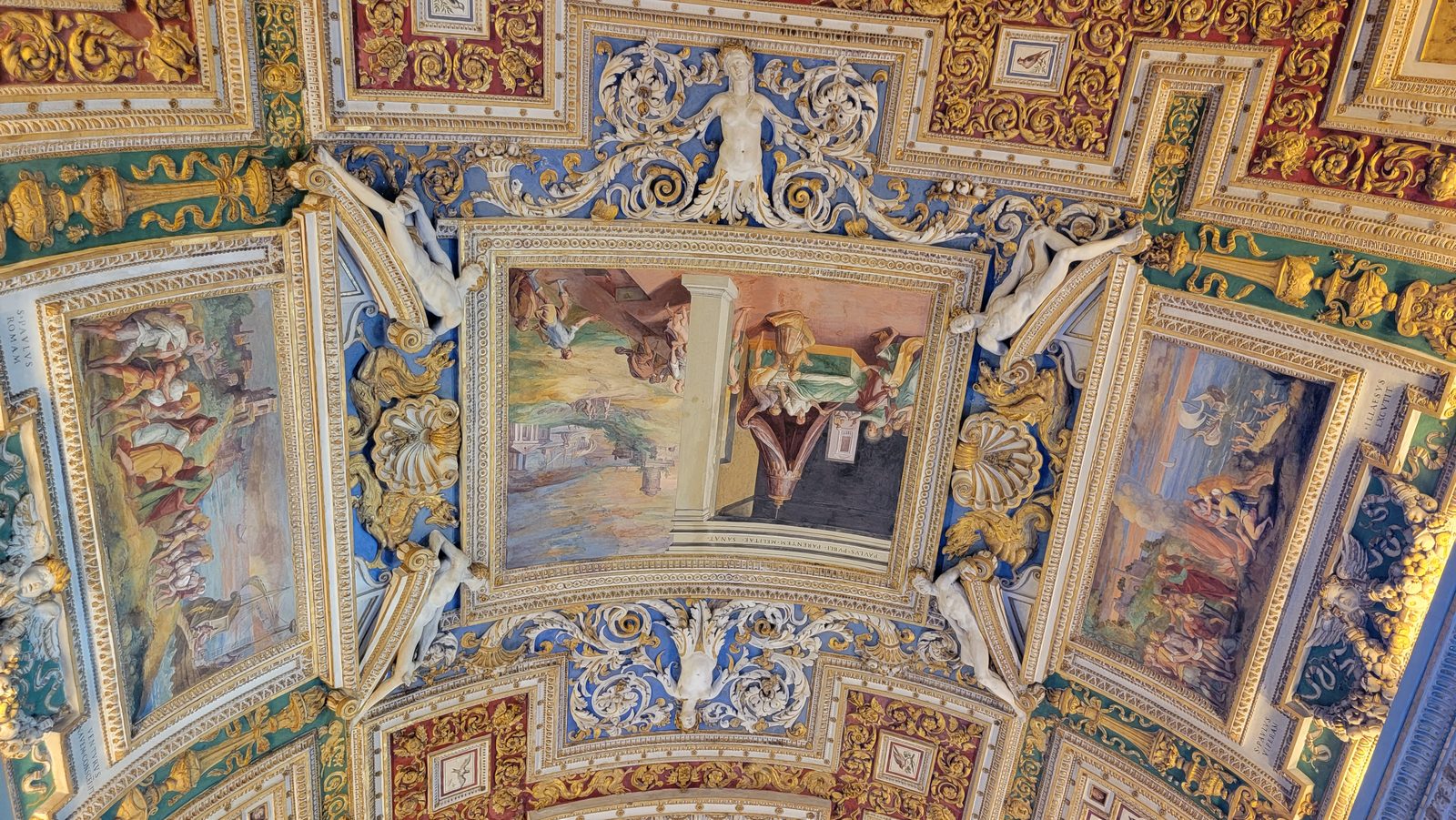 Ceiling frescoes in the Map Gallery