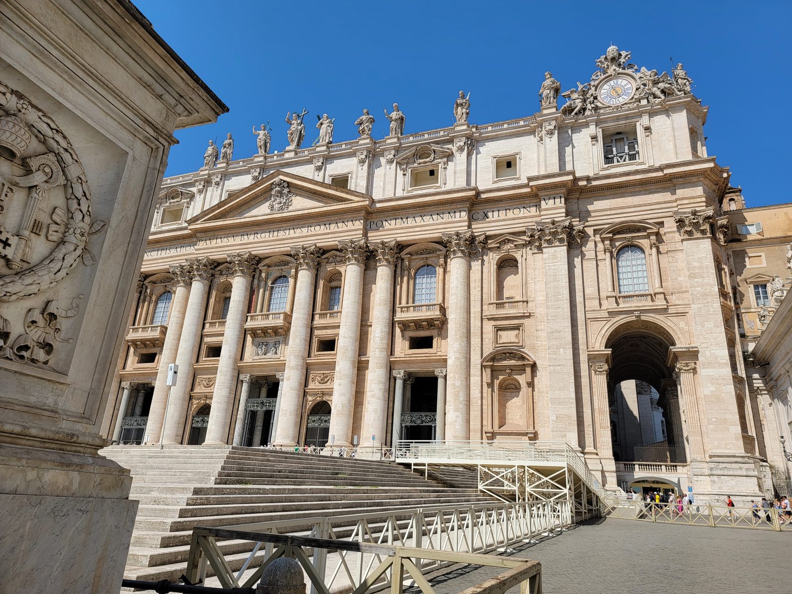 St Peter's Basilica across the square