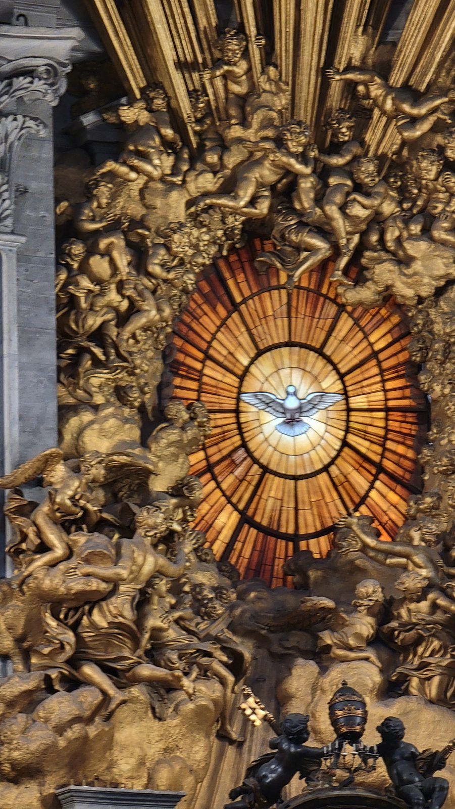 The Holy Spirit window in St. Peter's