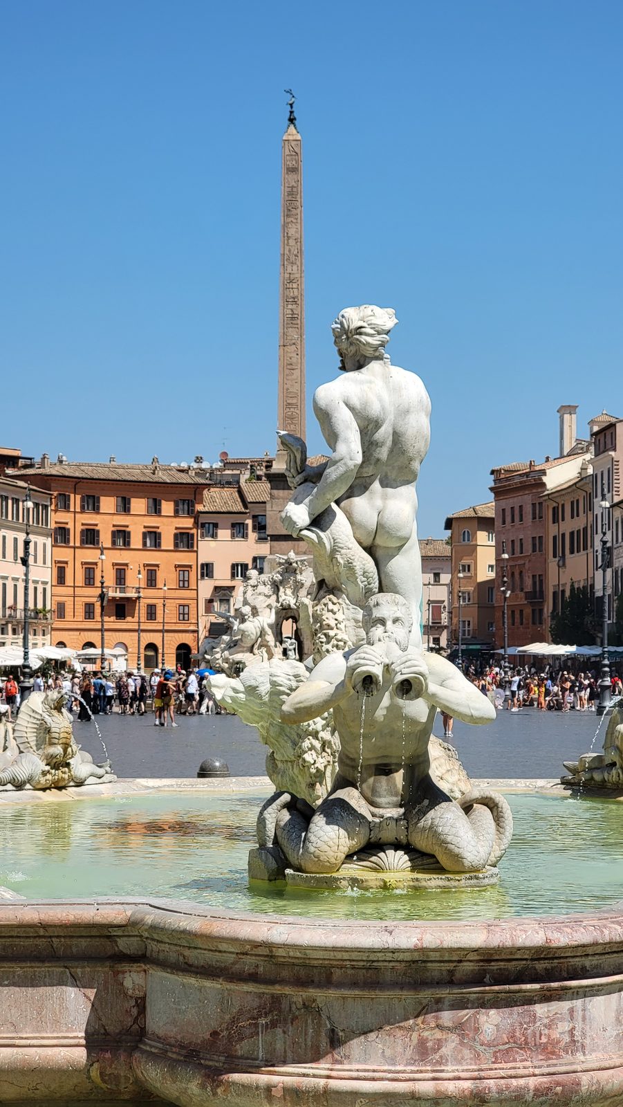 A fountain in Piazza Navona