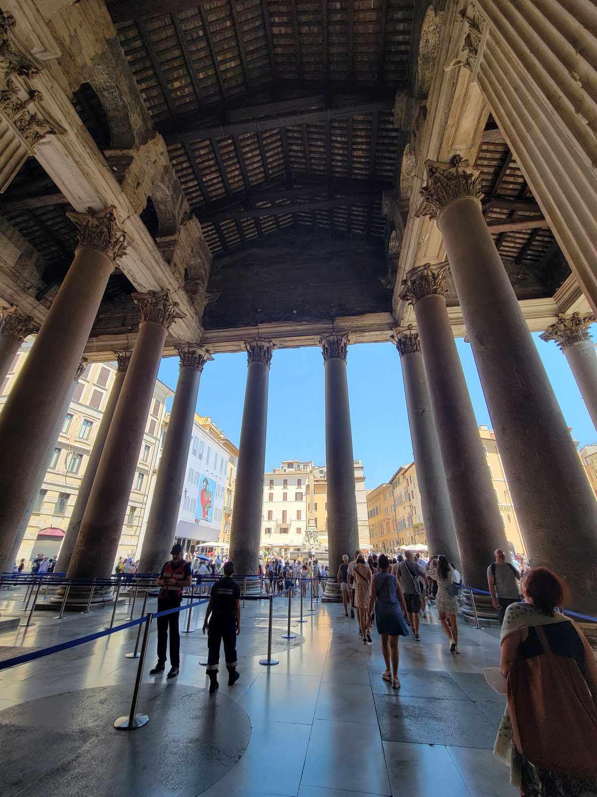Lisa's picture of the Pantheon porch