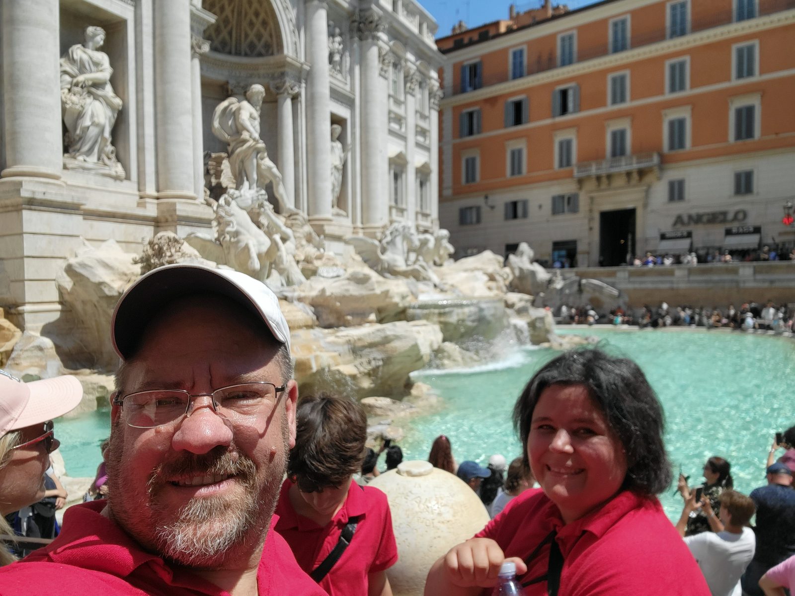 Kathy and me at the Trevi Fountain