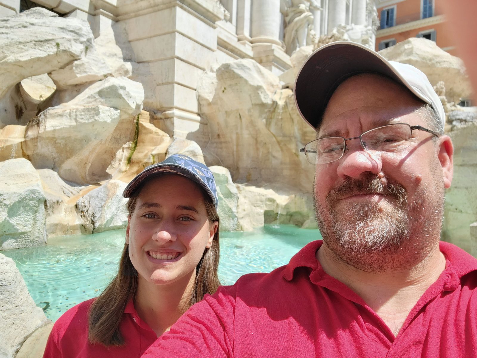 Kathy and I at Trevi Fountain