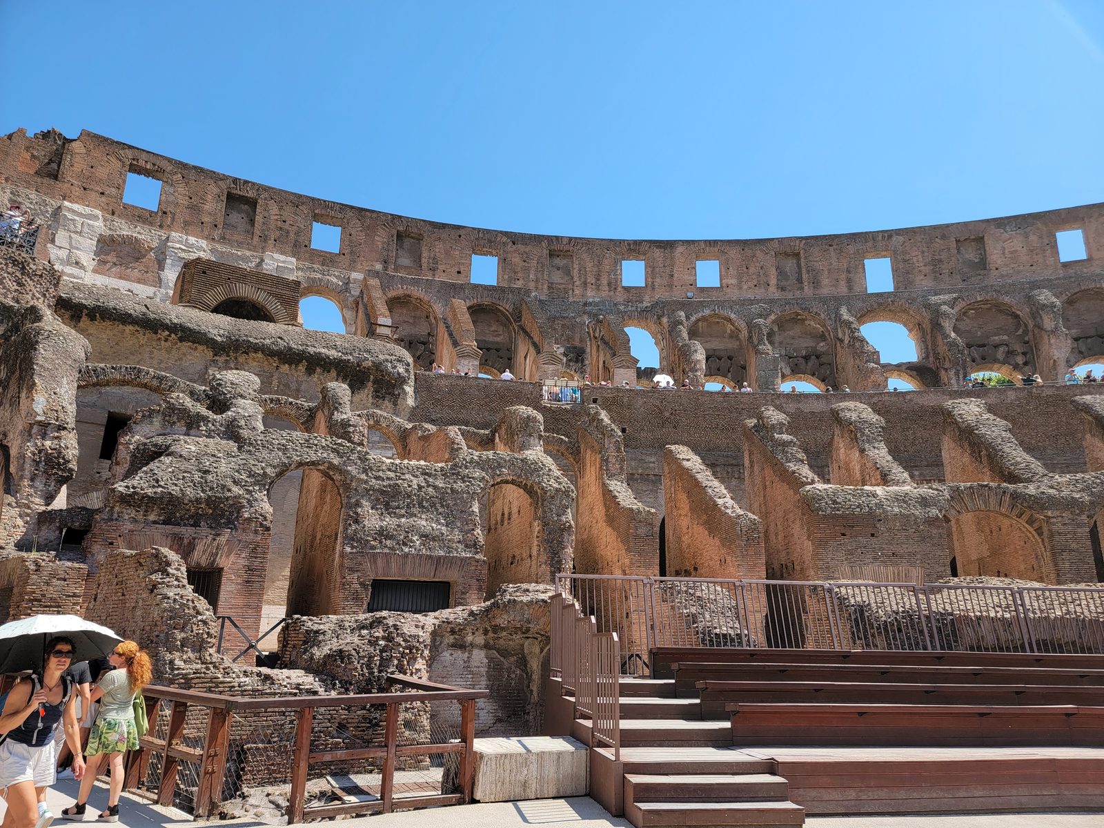 Inside the Colosseum arena