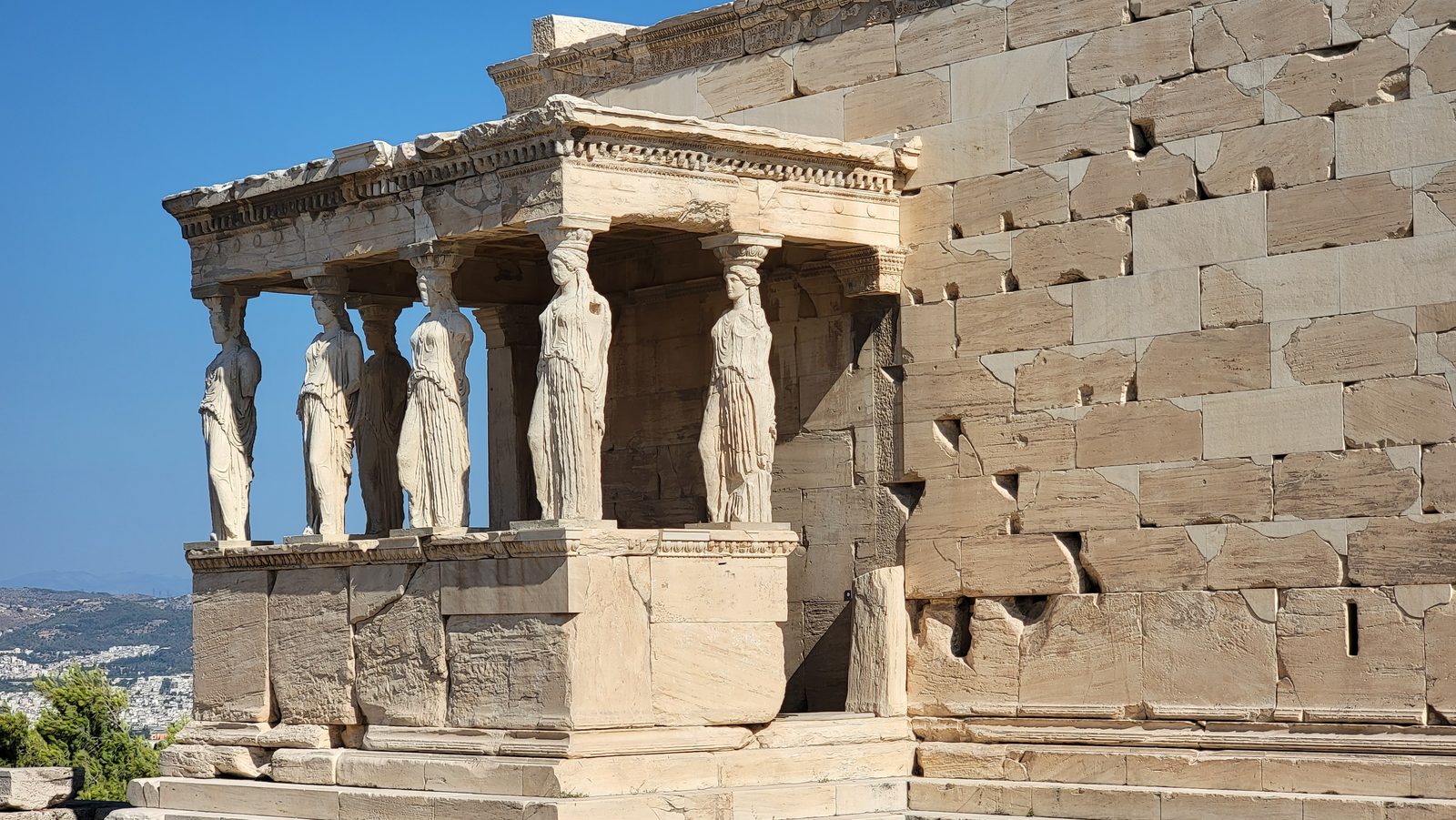 The Erechtheion and its stone maidens