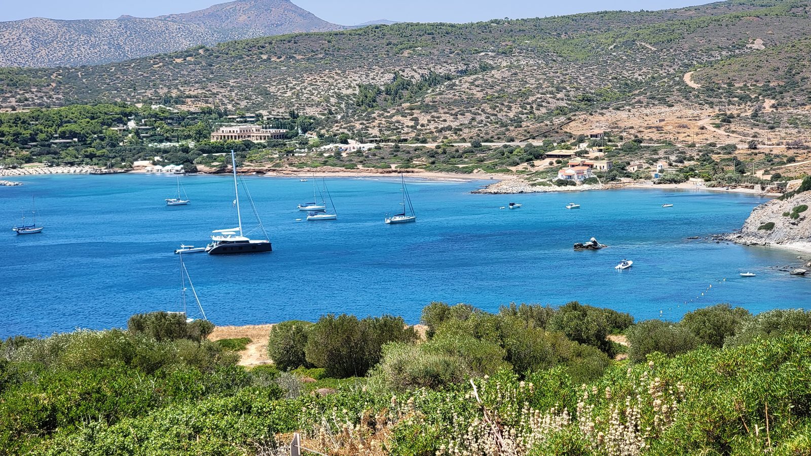The bay below Cape Sounion