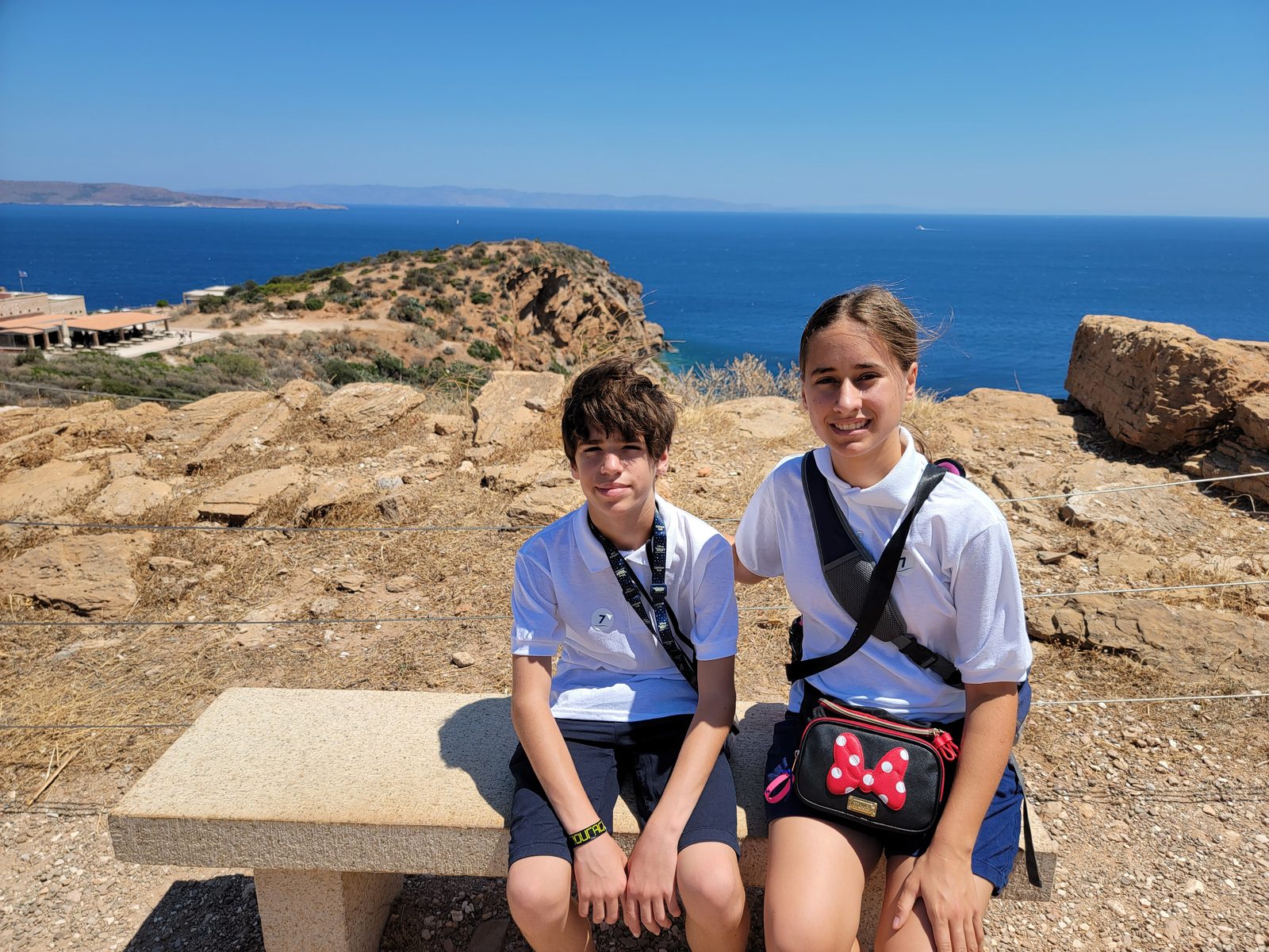 Thomas and Lisa at Cape Sounion