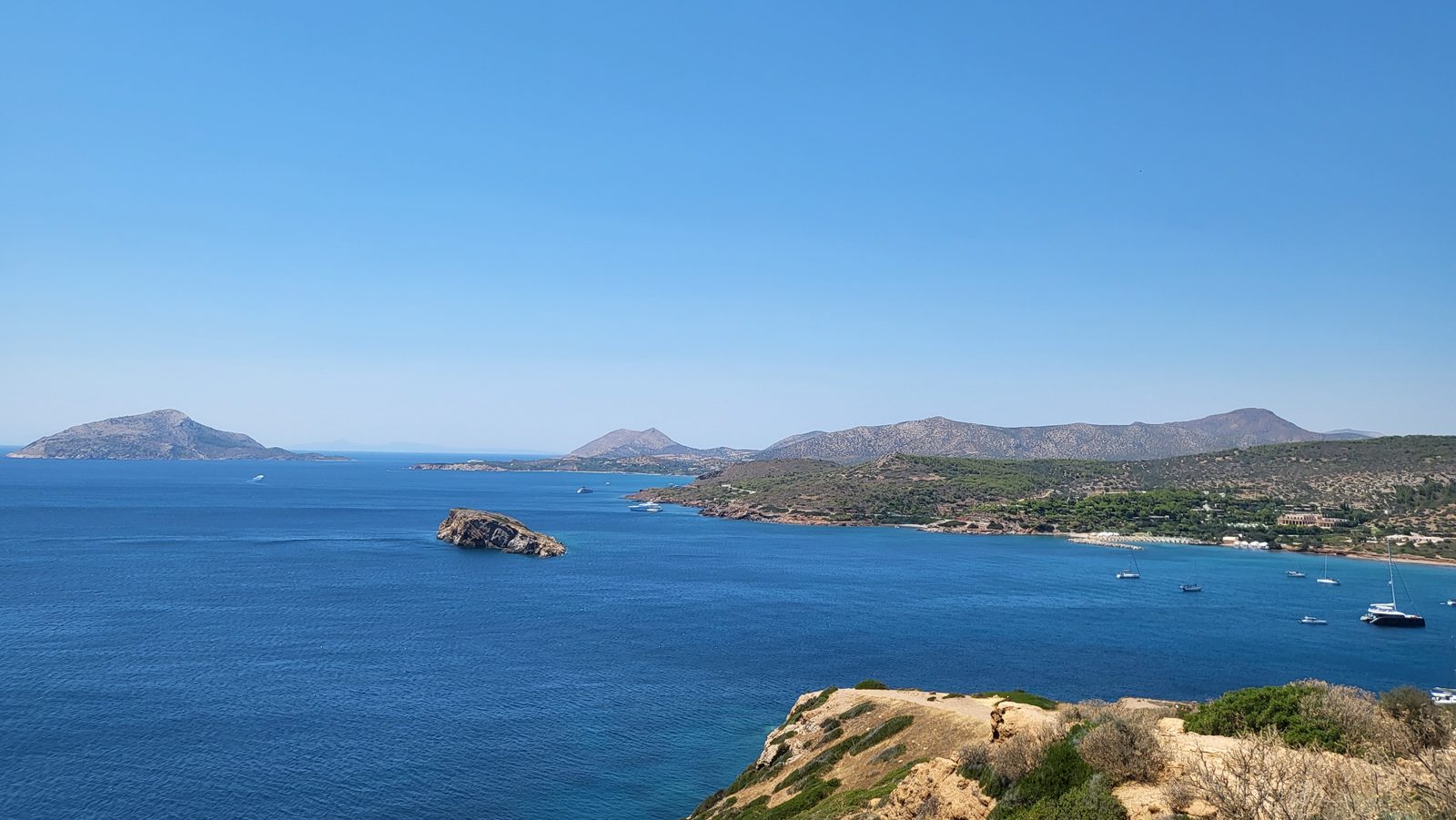 The coast from Cape Sounion