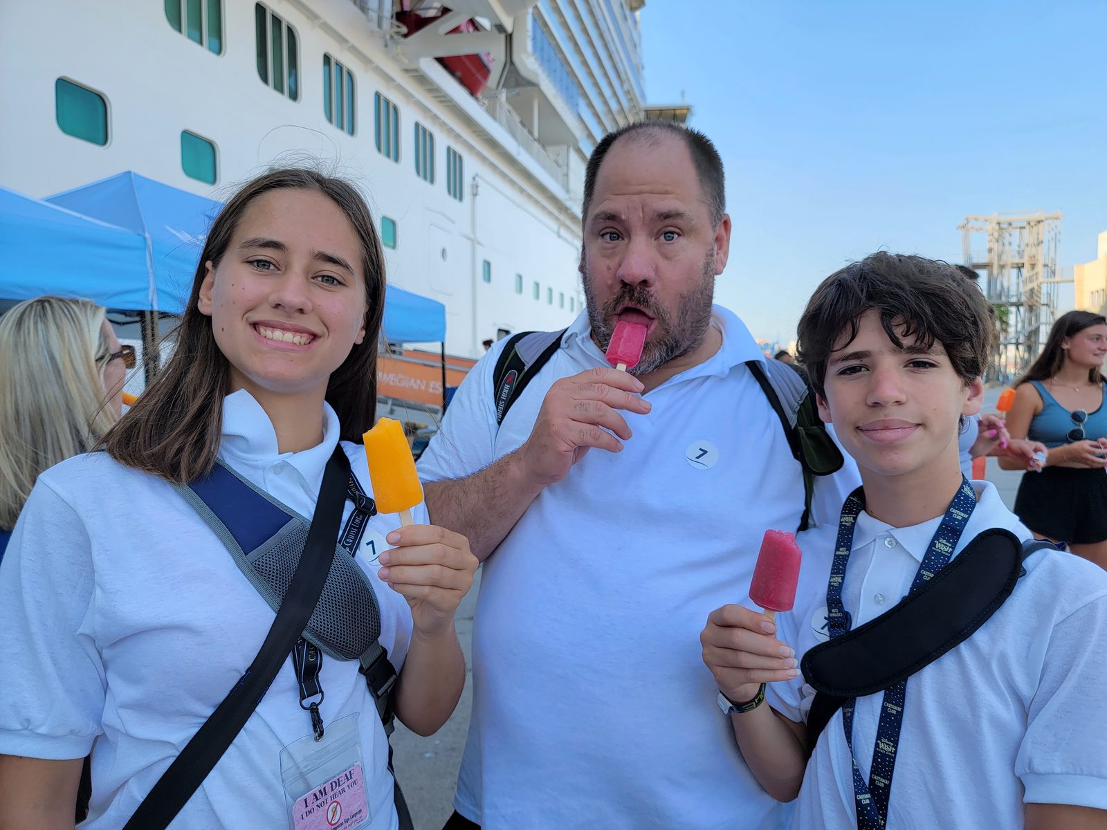 Popsicles back near the ship