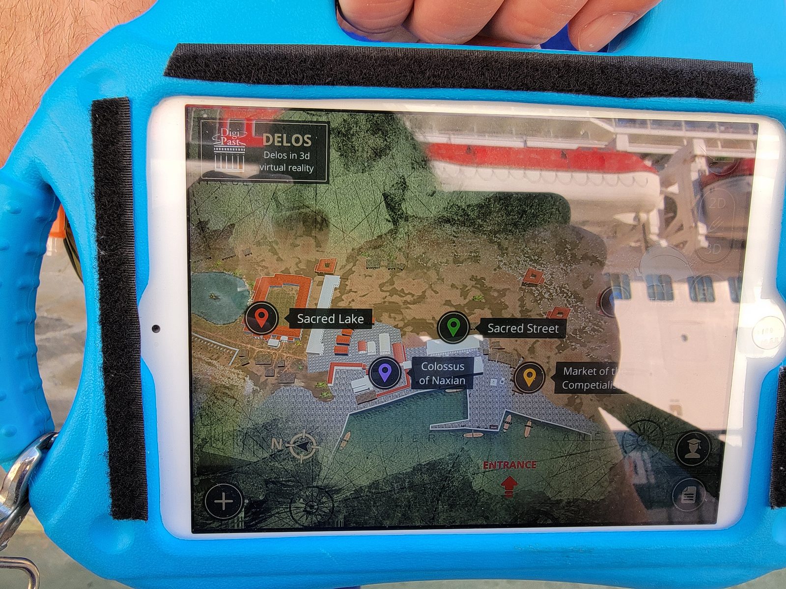 The AR tablet for the Delos tour