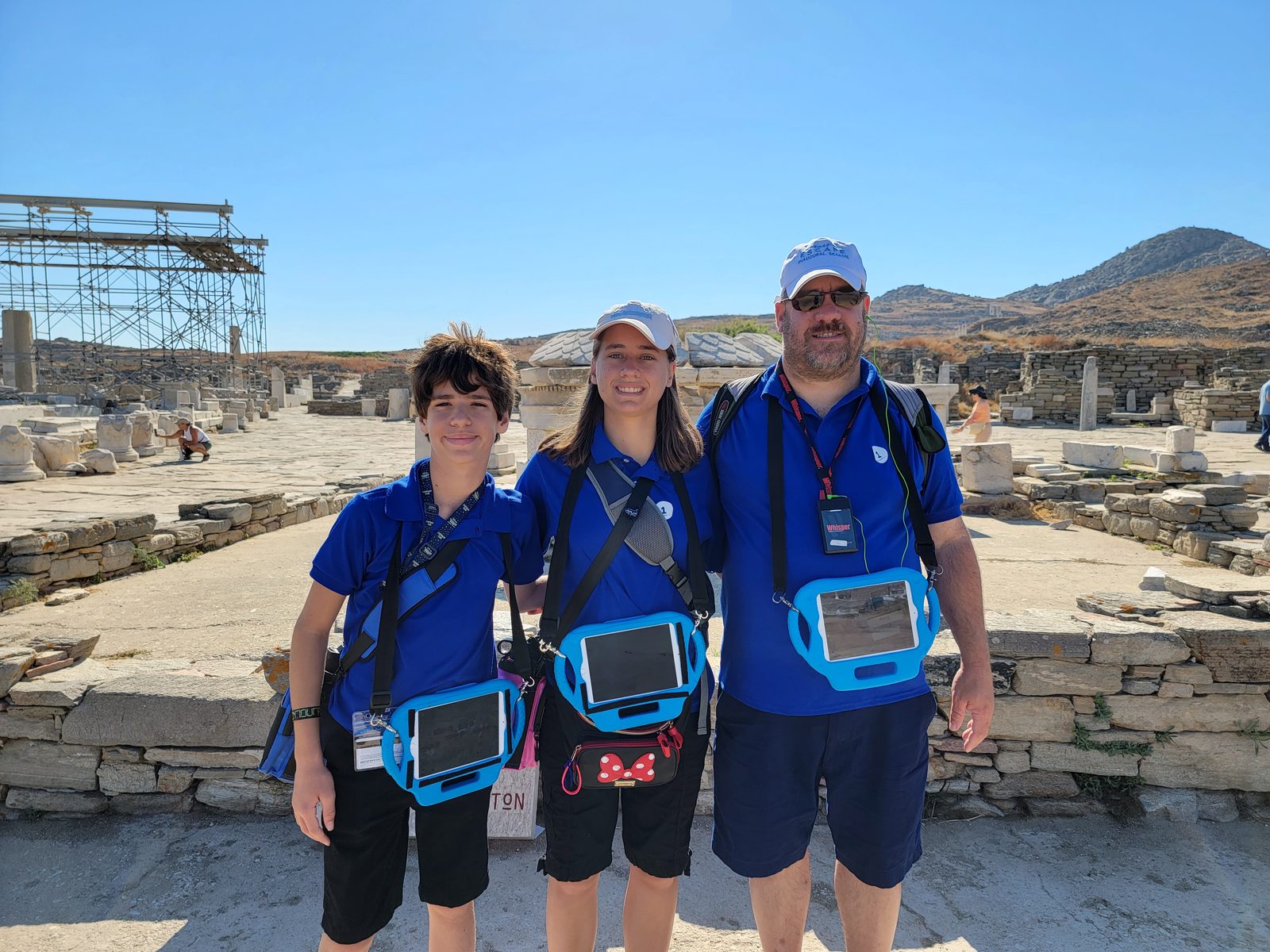 Thomas, Lisa and me at Delos